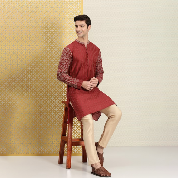 https://fineclothes.in/products/men-red-gold-toned-ethnic-motifs-printed-thread-work-kurta