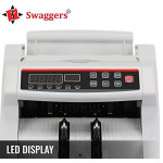 Swaggers Red LED Latest Note Counting Machine with Fake Note Detection/Currency Counting Machine/Money Counting Machine with UV MG IR Detection - Heav