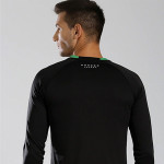 Men Black Raglan Sleeved Active T-shirt