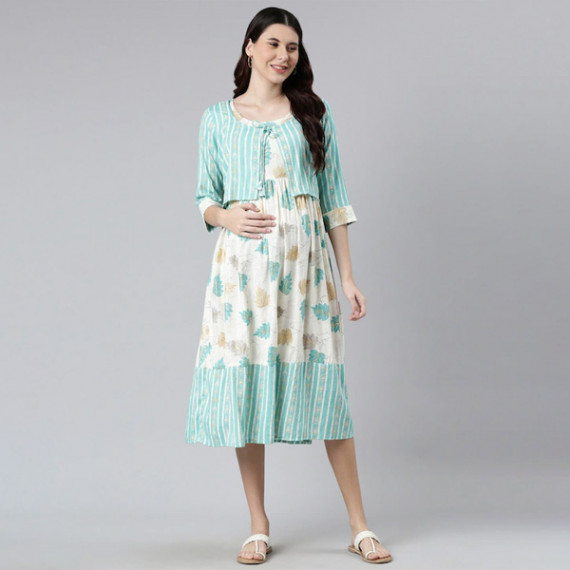 https://fineclothes.in/products/women-off-white-green-floral-maternity-a-line-midi-dress