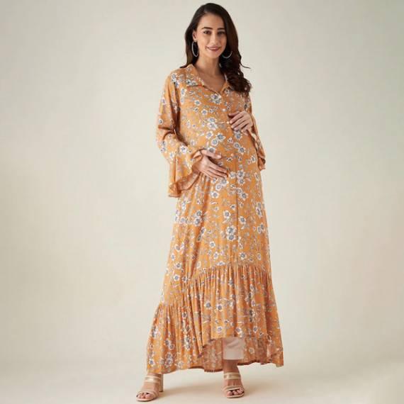 https://fineclothes.in/products/floral-maternity-shirt-maxi-dress