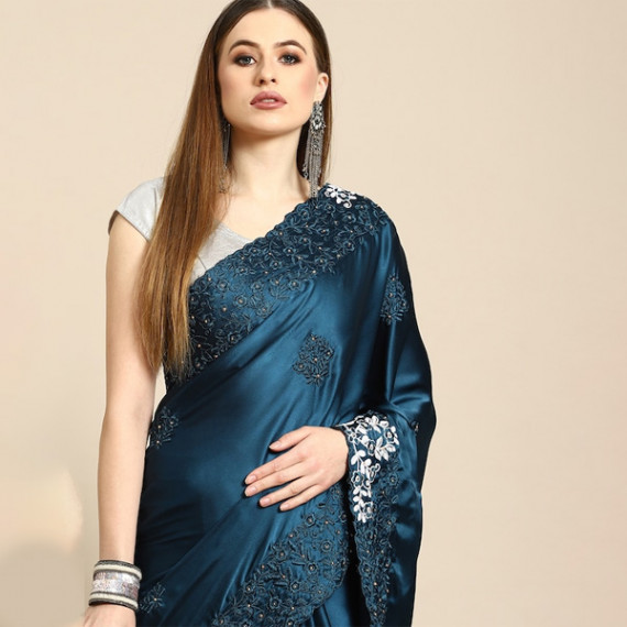 https://fineclothes.in/products/blue-floral-embroidered-satin-saree