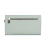 Women Sea Green Colourblocked Envelope Wallet