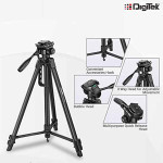 Digitek DTR 550 LW (67 Inch) Tripod For DSLR, Camera |Operating Height: 5.57 Feet | Maximum Load Capacity up to 4.5kg